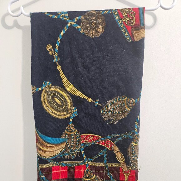 Magnifique foulard vintage à carreaux - Picture 3 of 6